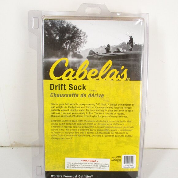 CABELA'S EASY OPEN DRIFT SOCK 30" FOR Conoes/Kayaks or 10-ft BOATS NEW - Picture 4 of 6